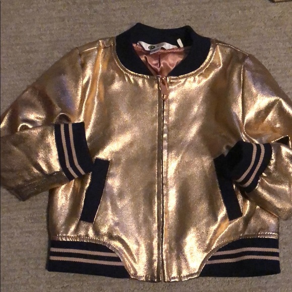 Other - Rose gold toddler bomber